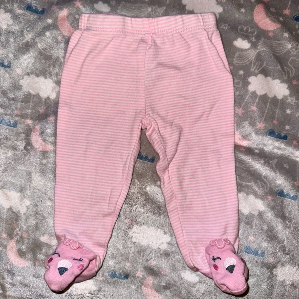 Flamingo Striped Leggings